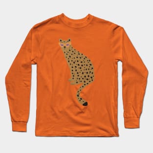 Funny leopard sunglasses animal print Long Sleeve T-Shirt